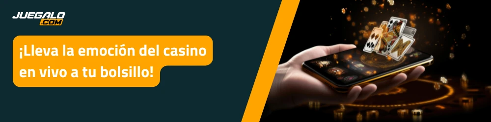 Juego de cartas en teléfono móvil con efectos visuales de casino.