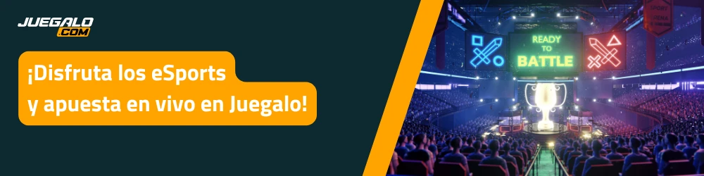 Evento de eSports con transmisión en vivo en Juegalo.